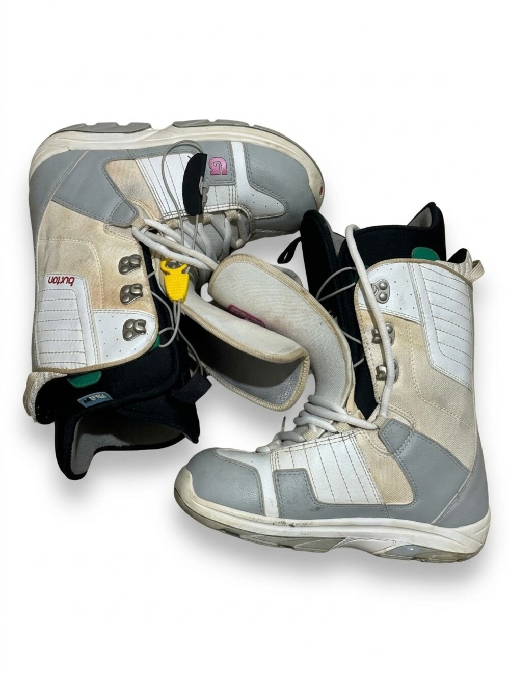Burton Casa Women's Size 7 Snowboard Boots White Gray